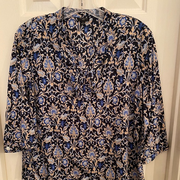 Talbots Tops - Talbots ruffled v-neck shirt size SP